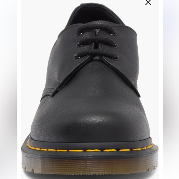 Dr. Martens Shoes - Dr. Martens 1461 Black Virginia Leather Lace-Up Shoes 8 NWT